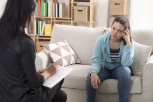 Woman Undergoing Individual Therapy During Addiction Recovery